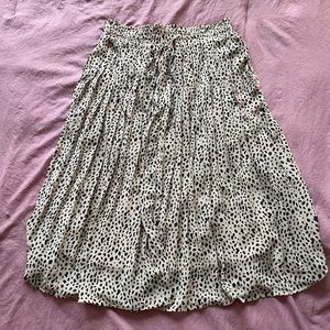 Leopard Print MIDI Skirt